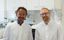The two lead authors, Dr Metodi Stankov and Dr Matthias Bruhn, in the TWINCORE laboratory.