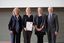 Gruppenfoto mit Meike Stiesch, Christine Ehlers, Theresa Graalmann und Siegfried Piepenbrock